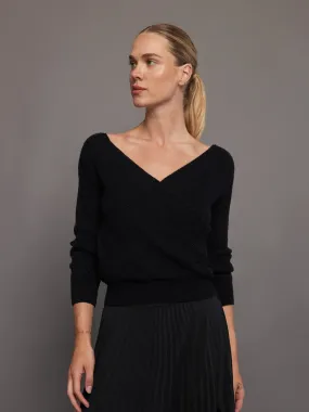 Wrap Sweater - Black