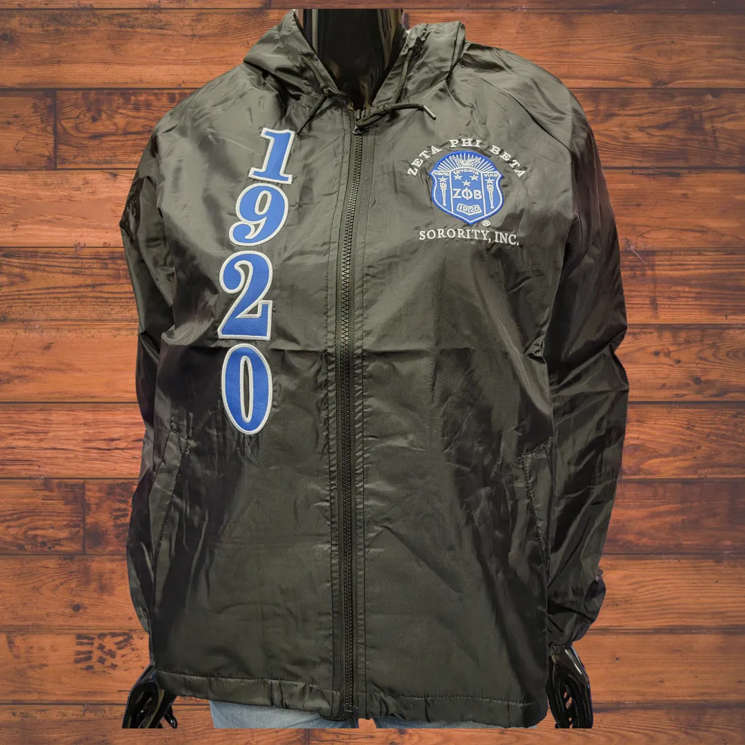 Zeta Phi Beta: Windbreaker Style Jacket