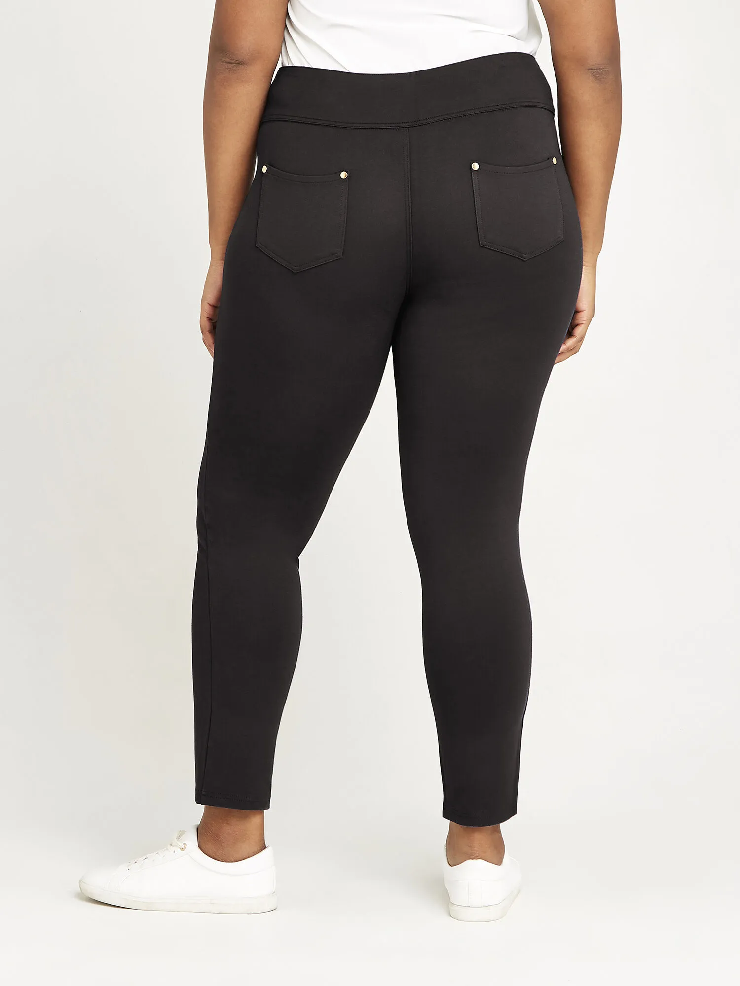 Zip Detail Ponte Trousers | Apricot Clothing